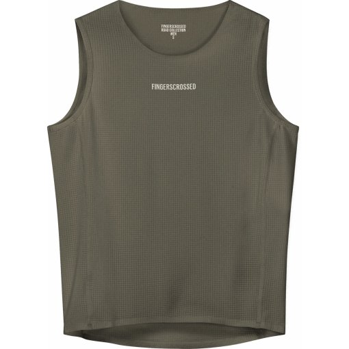 Immagine prodotto da FINGERSCROSSED Canottiera Uomo - Road - Oliva