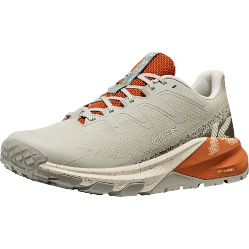 Photo produit de KEEN Targhee Apex Chaussures de randonnée imperméables pour hommes - Abbey Stone/Gold Flame