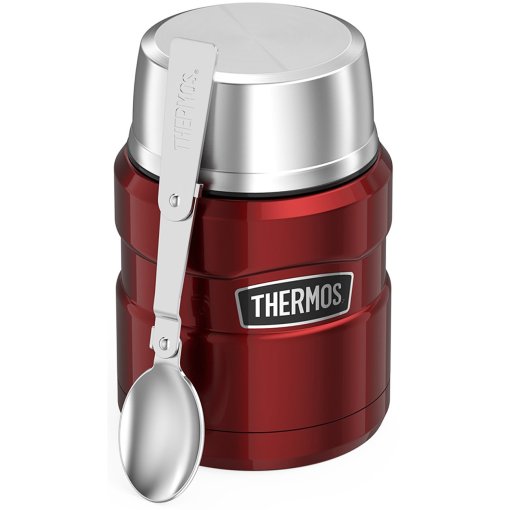 Foto de THERMOS® Stainless King Food Jar 0.47L Termo para Comida - cranberry