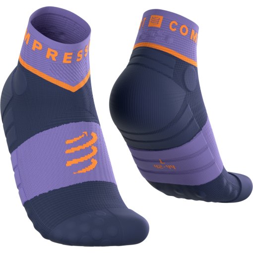 Produktbild von Compressport Ultra Trail Low Kompressionssocken - aster purple/peacoat/apricot
