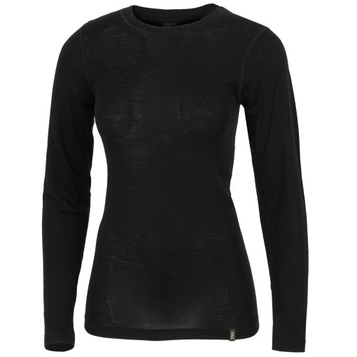 Produktbild von P.A.C. Original Merino Langarm Unterhemd Damen - Black