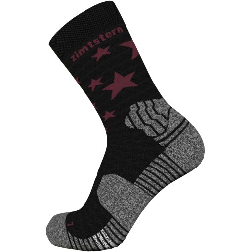 Foto de Zimtstern Calcetines Medianos Mujer - Techsockz Performance - Pirate Black