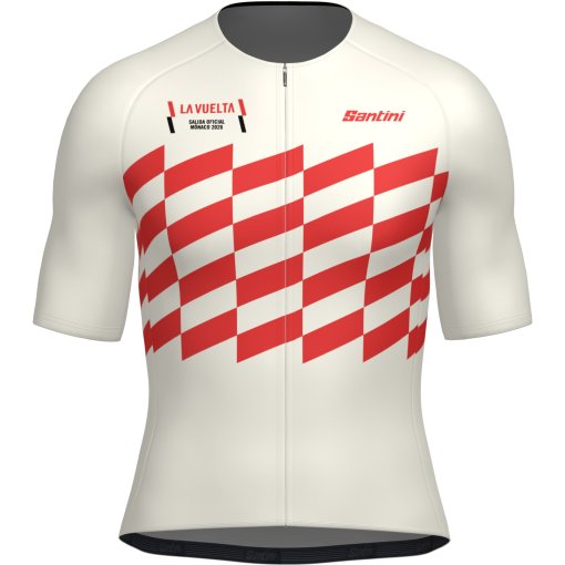 Photo produit de Santini La Vuelta Salida Oficial Monaco Maillot à manches courtes pour hommes RE97175C26LVSOM - white BI