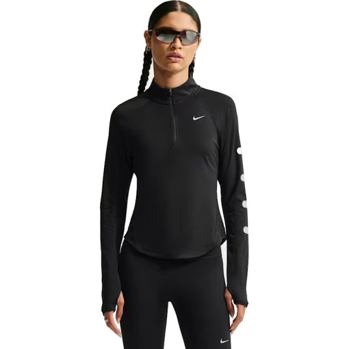 Foto de Nike Tempo Flash Dri-FIT Zip Camiseta de running para mujer - black/reflective silver IM8019-010