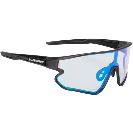 Produktbild von Swiss Eye Hurricane Brille - Gun Matt/Black - Photochromic Light Yellow-Smoke Blue Revo | 13006