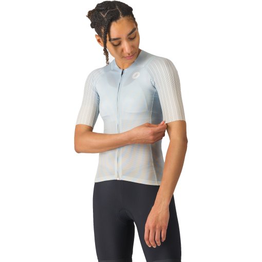 Productfoto van Castelli Free Speed 3 Race Fietsshirt met Korte Mouwen Dames - winter sky/silver moon 486
