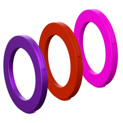 Immagine prodotto da Magura Set copertura pinza freno a 2 pistoncini - MT4/MT6/MT8 dal MY2015 (6 pezzi) - 2701722 - purple / red / neon pink