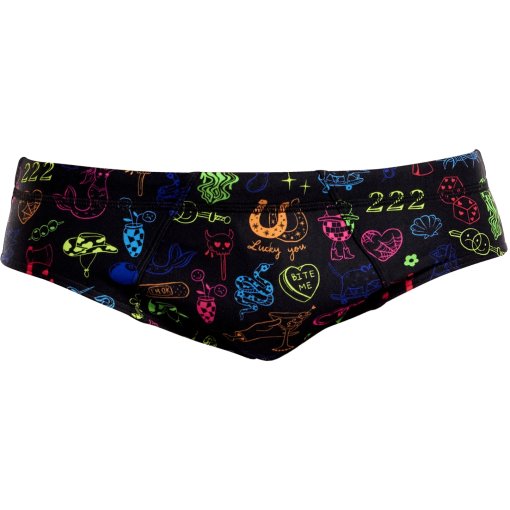 Produktbild von Funky Trunks Seamed Eco Badeslip Herren - Doodles