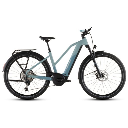 Photo produit de CUBE Vélo Électrique - NURIDE HYBRID SLX 800 - Trapeze - 2026 - skylight / arubablue