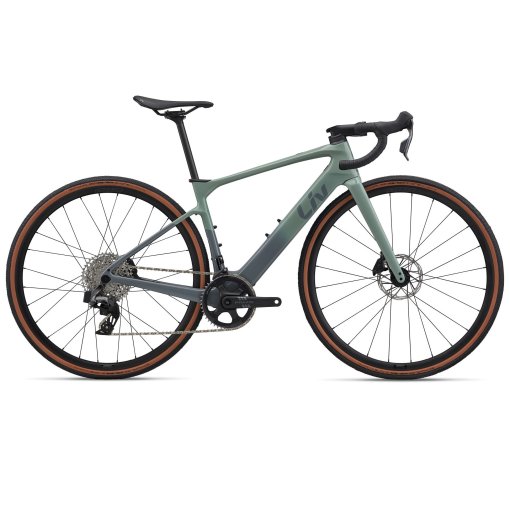 Productfoto van Liv AVAIL ADVANCED E+ ELITE AR - Carbon E-Racefiets - 2026 - eucalyptus/ocean storm