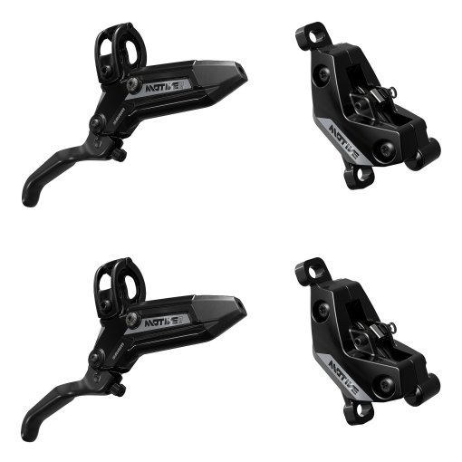 Photo produit de SRAM Ensemble Frein à Disque MOTIVE Silver | 4 Pistons | A1 - Black Anodized