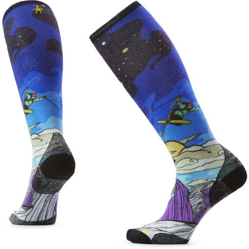 Foto de SmartWool Calcetines Esquí Mujer - Zero Cushion Galactic Ski Print OTC - 092 deep navy