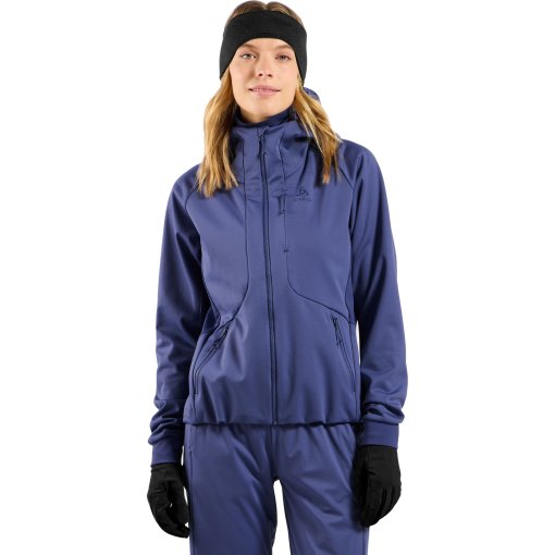 Foto de Odlo Chaqueta Esquí de Fondo Cortaviento Mujer - Zeroweight X-Warm - skipper blue