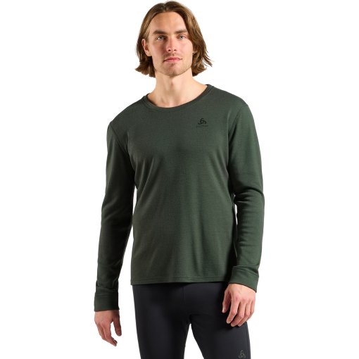 Immagine prodotto da Odlo Maglia Intima Maniche Lunghe Uomo- Natural Merino 260 Crew Neck - urban chic