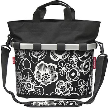 Produktbild von KLICKfix Reisenthel Oval 0309 Lenkertasche - 12L - fleur schwarz