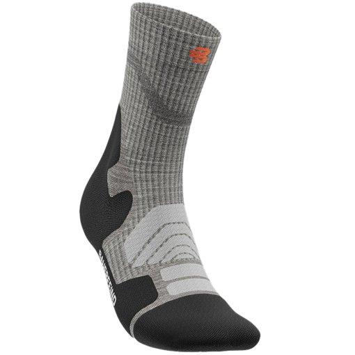 Productfoto van Bauerfeind Outdoor Merino Mid Cut Sokken Dames - stone grey