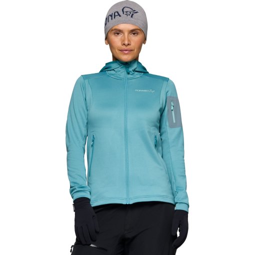 Produktbild von Norrona falketind warm2 stretch Kapuzenjacke Damen - Brittany Blue