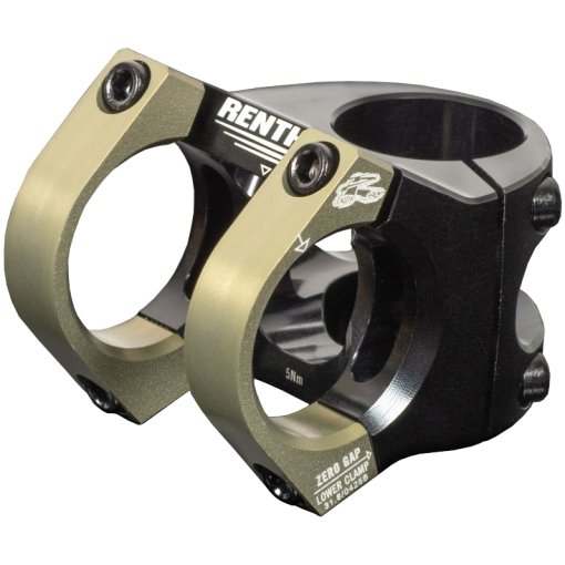 Photo produit de Renthal Apex V2 Potence - 31.8mm | 1 1/8&quot; | 5° - doré/noir