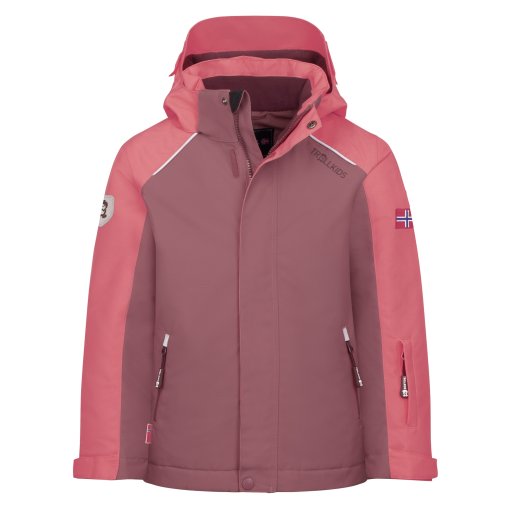 Picture of Trollkids Holmenkollen PRO Snow Jacket Kids - Frozen Berry/Pink Salmon