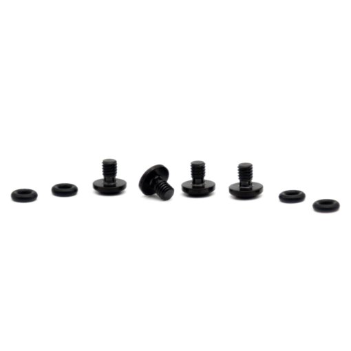 Foto de OAK Components Juego de pernos de purga - Titanio | SRAM Bleedport Aceite mineral | 4 piezas - negro