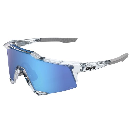 Picture of 100% Speedcraft Glasses - Polished Translucent Clear/HiPER Blue Mirror