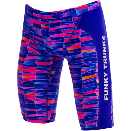 Photo produit de Funky Trunks Short de Bain Garçon - Training Eco Jammers - Warped Waves