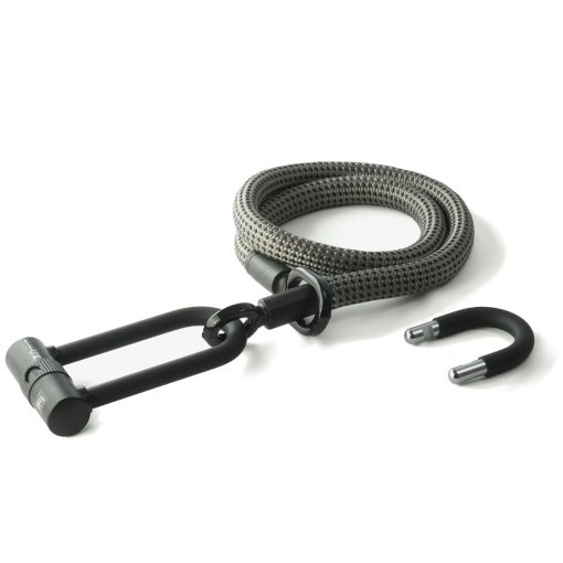 Foto de tex–lock Candado Cable - eyelet incl. U/X-Lock - 120 cm - electric grey
