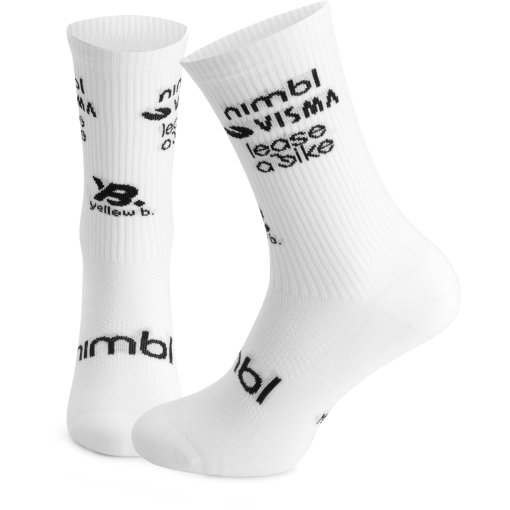 Photo produit de RAPidGEAR Team Visma | Lease a Bike Replica Chaussettes en laine mérinos 2026 - white