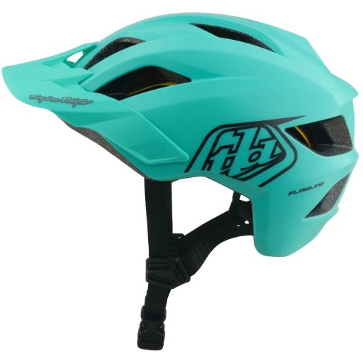 Foto de Troy Lee Designs Casco Niños - Flowline MIPS - Point Charcoal/Real Teal