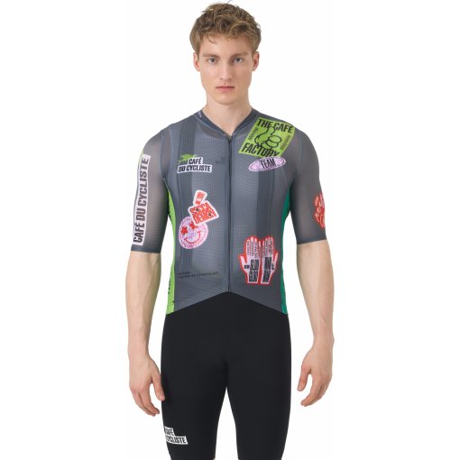 Picture of Café du Cycliste x Café Factory Team Bergida Short Sleeve Jersey Men - multico