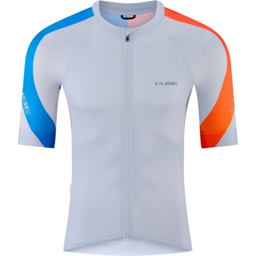 Photo produit de CUBE Road/XC Teamline Maillot manches courtes pour hommes - light grey