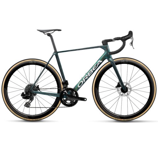 Picture of Orbea ORCA M22 LTD PWR - Record - Carbon Road Bike - 2027 - Escape Green - Carbon View (matt)