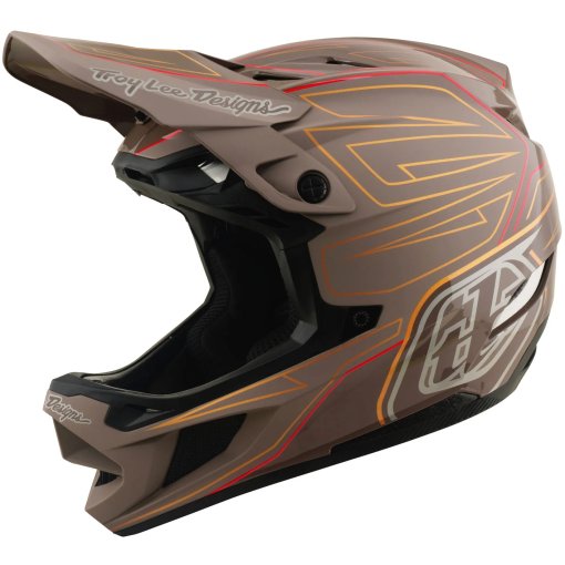 Productfoto van Troy Lee Designs D4 Polyacrylite MIPS Helm - Shadow Pro Timber