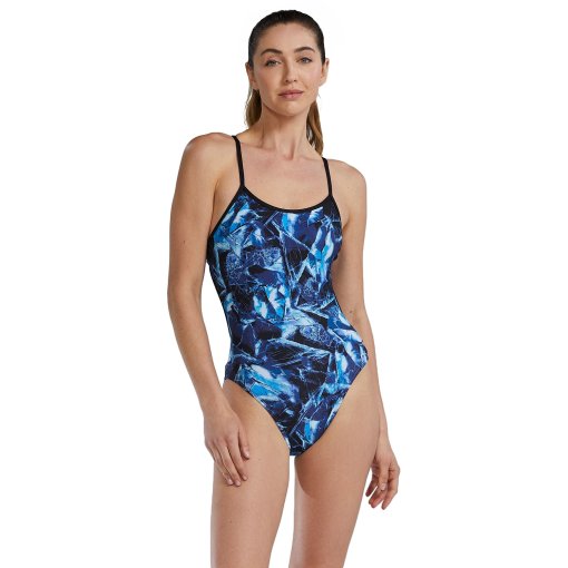 Produktbild von TYR Reflecta Durafast Elite® Crosscutfit Tieback Badeanzug Damen - blue ice