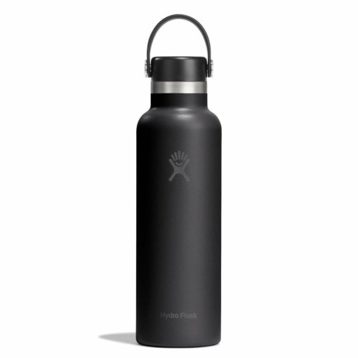 Picture of Hydro Flask 21oz Standard Mouth Insulated Bottle + Flex Cap - 621 ml - Black