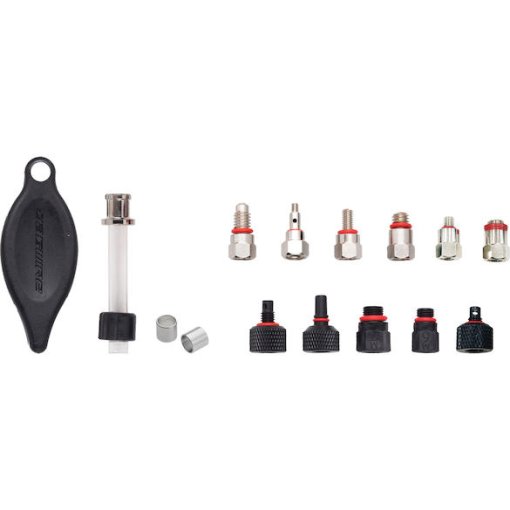 Immagine prodotto da Jagwire Elite Set di Raccordi di Ricambio per Kit di Sgonfiaggio | Olio Minerale - Guarnizione rossa