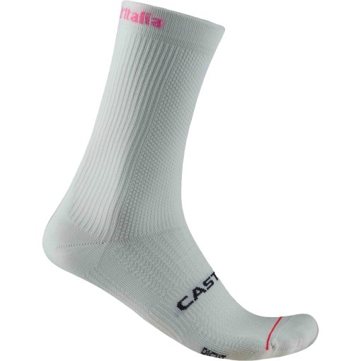 Photo produit de Castelli Giro d&#039;Italia #Giro Logo 18 Chaussettes - white 001