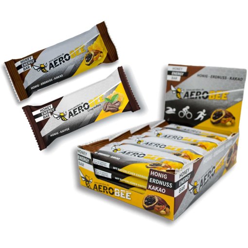 Produktbild von AEROBEE Honey Energy Bar - Kohlenhydrat-Riegel - 12x50g