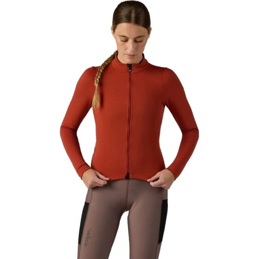 Produktbild von Velocio LUXE Thermo-Langarm-Trikot Damen - Red Ochre