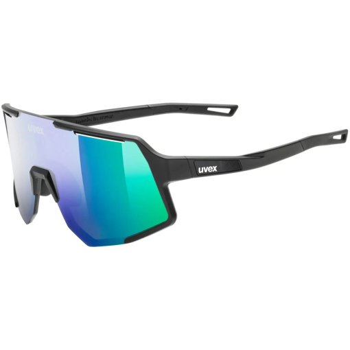 Photo produit de Uvex sequenze Lunettes vélo - black matt/mirror green