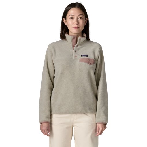 Photo produit de Patagonia Polaire Femme - Lightweight Synchilla Snap-T - Oatmeal Heather w/Moonrise Taupe