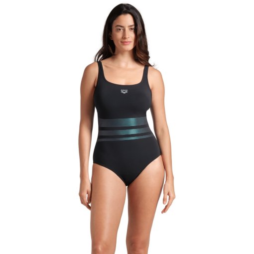 Foto de arena Traje de Baño Mujer - Shapewear Rosa C-Cup - Negro