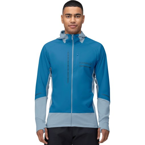 Immagine prodotto da Norrona Giacca Uomo - senja Alpha90 Zip Hood - Mykonos Blue