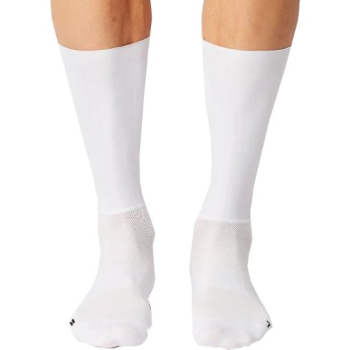 Immagine prodotto da FINGERSCROSSED Calzettoni Ciclismo - Aero Logo - Vertical - Bianco