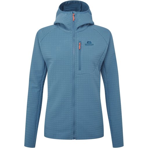 Foto de Mountain Equipment Chaqueta Polar con Capucha Mujer - Shroud ME-007458 - stellar blue