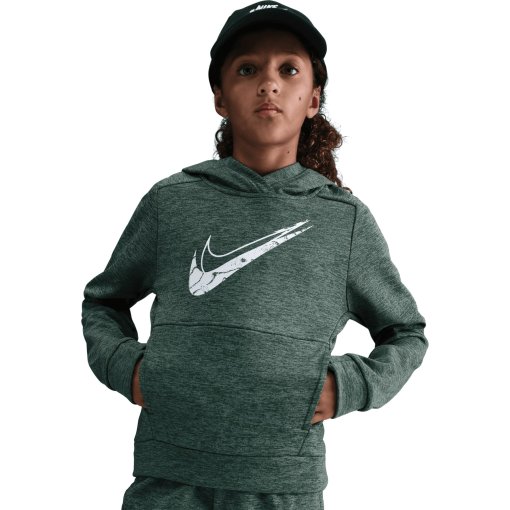 Foto de Nike Sudadera con Capucha Niños - Multi Stain Repel Therma-FIT - fir/clay green/heather/white HF4414-323