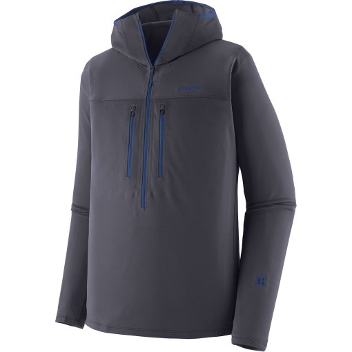 Photo produit de Patagonia R1 Ultralight Hoody Anorak pour hommes - Smolder Blue