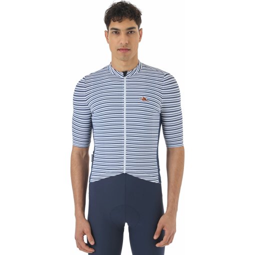 Photo produit de Café du Cycliste Maillot Manches Courtes Homme - Romy - white/navy