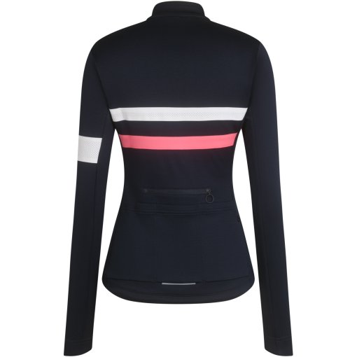 Rapha Brevet Long Sleeve Jersey Women - dark navy/hi-vis pink | BIKE24