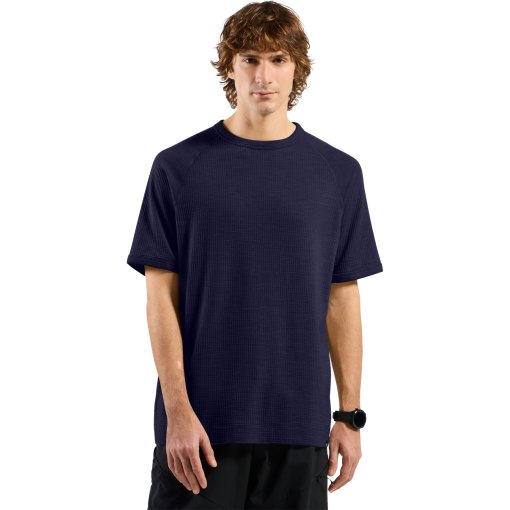 Foto de Odlo Camiseta Hombre - Ascent Merino-Blend Waffle - eclipse